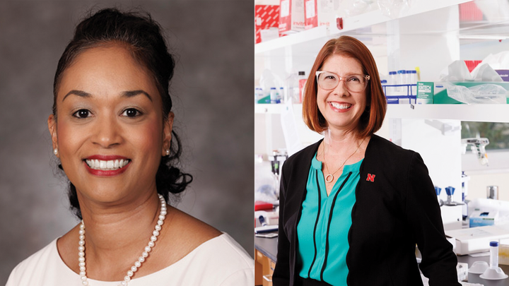 Side by side headshots of doctors Marianna Burks (left) and Angie Pannier (right)